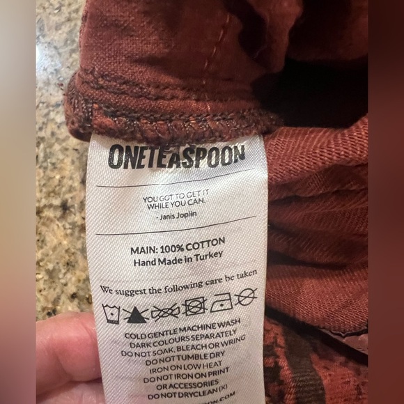 One Teaspoon Bonitas High Waist Denim Shorts Python Snake Print Size 26 AU/ 4 US - Picture 12 of 14